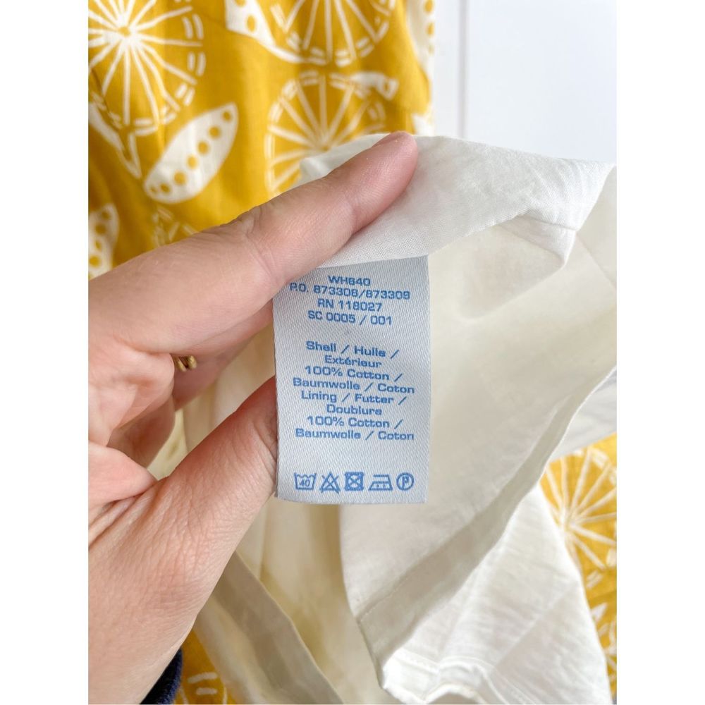 Boden Nancy Vintage Inspired Cotton Dress Sunny Flowers Size 16 L - Picture 4 of 9